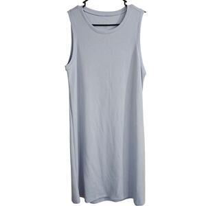 Gaiam Xenon Blue Hudson Dress Medium‎ Sporty Athleisure Casual Summer Loungewear